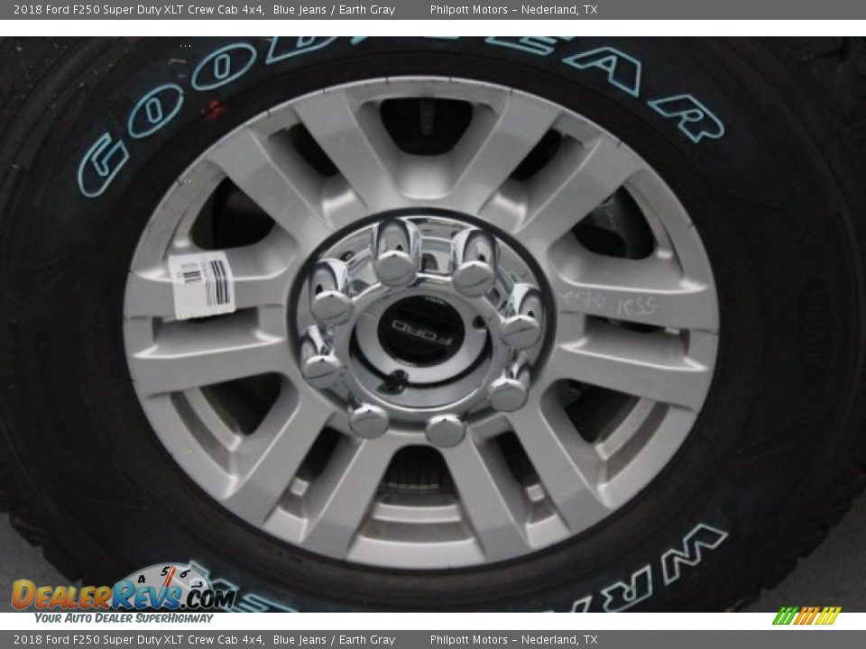 2018 Ford F250 Super Duty XLT Crew Cab 4x4 Blue Jeans / Earth Gray Photo #5