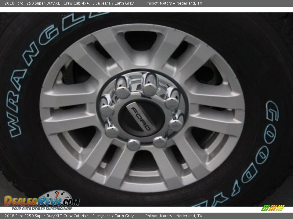 2018 Ford F250 Super Duty XLT Crew Cab 4x4 Blue Jeans / Earth Gray Photo #6