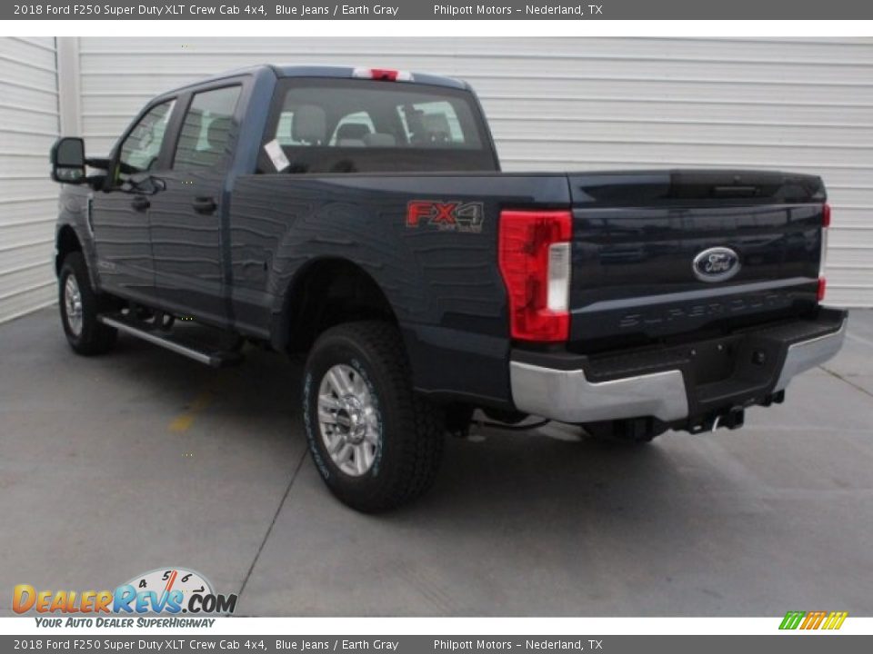 2018 Ford F250 Super Duty XLT Crew Cab 4x4 Blue Jeans / Earth Gray Photo #7