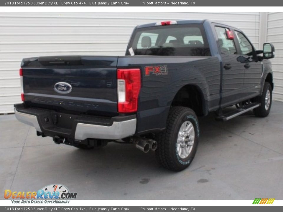 2018 Ford F250 Super Duty XLT Crew Cab 4x4 Blue Jeans / Earth Gray Photo #9