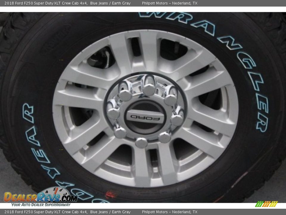 2018 Ford F250 Super Duty XLT Crew Cab 4x4 Blue Jeans / Earth Gray Photo #10