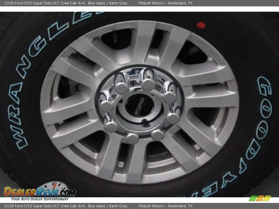 2018 Ford F250 Super Duty XLT Crew Cab 4x4 Blue Jeans / Earth Gray Photo #11