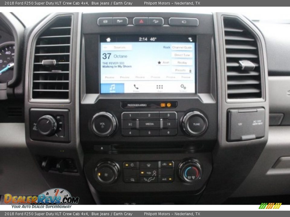 2018 Ford F250 Super Duty XLT Crew Cab 4x4 Blue Jeans / Earth Gray Photo #16