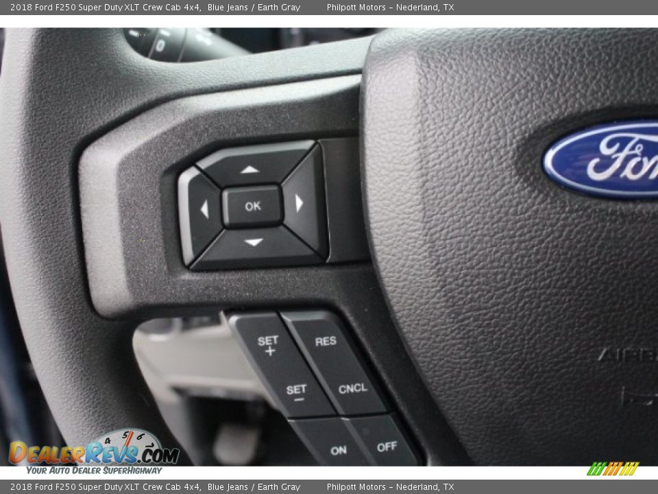 2018 Ford F250 Super Duty XLT Crew Cab 4x4 Blue Jeans / Earth Gray Photo #17