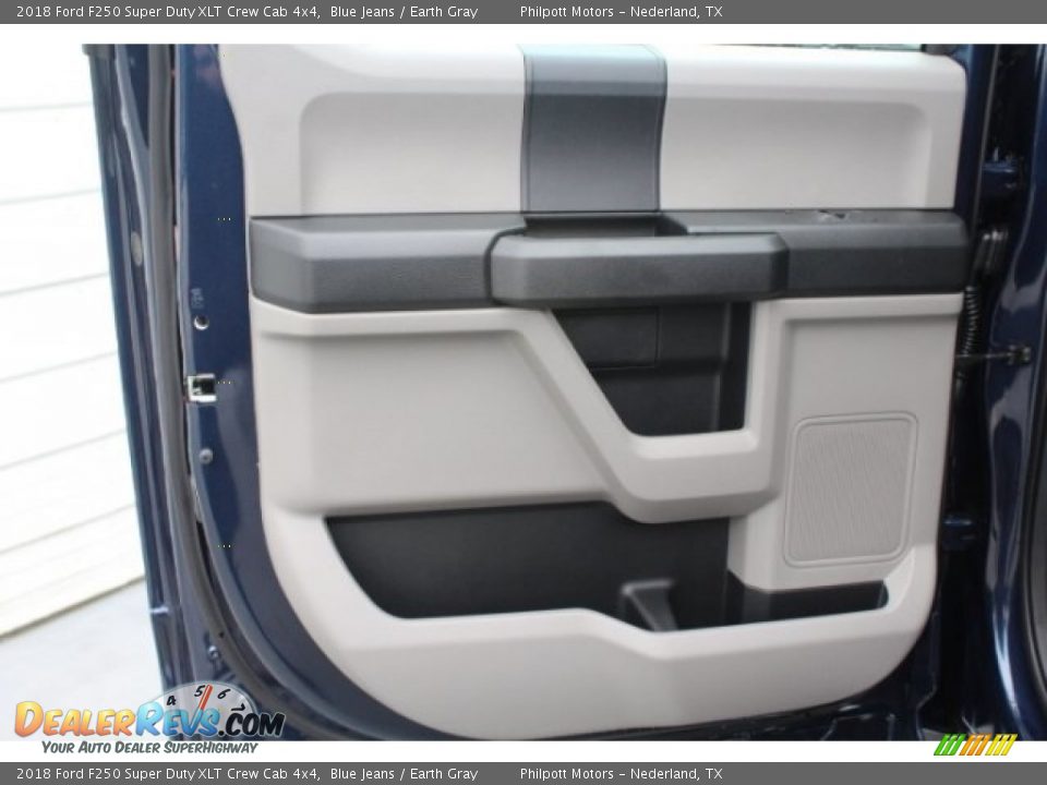 2018 Ford F250 Super Duty XLT Crew Cab 4x4 Blue Jeans / Earth Gray Photo #21