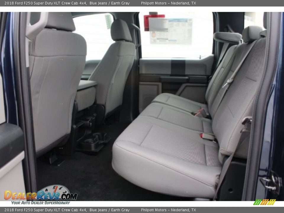 2018 Ford F250 Super Duty XLT Crew Cab 4x4 Blue Jeans / Earth Gray Photo #22