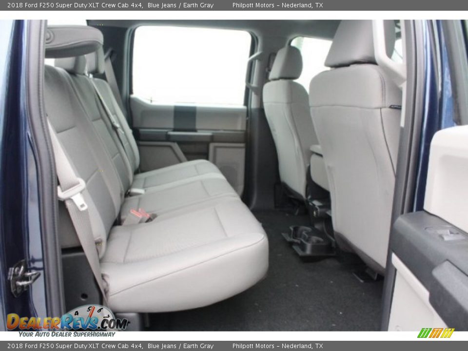 2018 Ford F250 Super Duty XLT Crew Cab 4x4 Blue Jeans / Earth Gray Photo #27