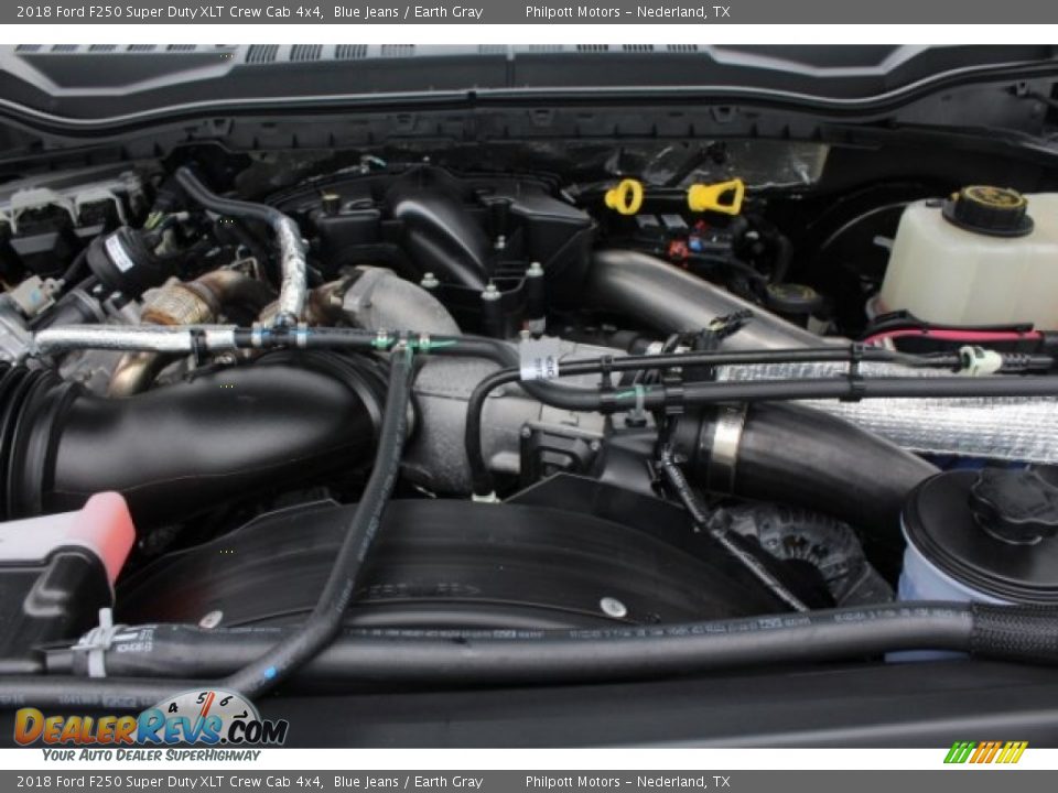 2018 Ford F250 Super Duty XLT Crew Cab 4x4 Blue Jeans / Earth Gray Photo #31