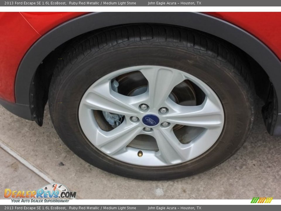 2013 Ford Escape SE 1.6L EcoBoost Ruby Red Metallic / Medium Light Stone Photo #14