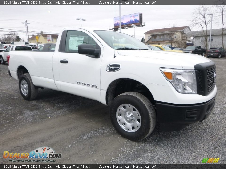 2018 Nissan TITAN XD S Single Cab 4x4 Glacier White / Black Photo #1