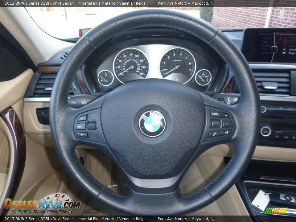 2013 BMW 3 Series 328i xDrive Sedan Imperial Blue Metallic / Venetian Beige Photo #30