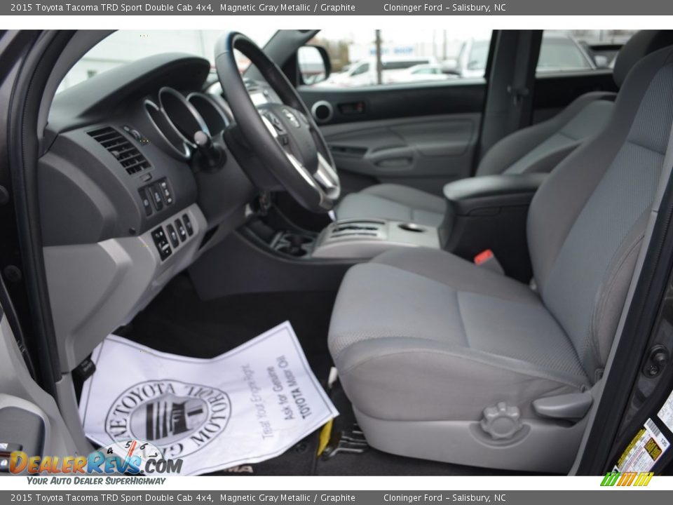 2015 Toyota Tacoma TRD Sport Double Cab 4x4 Magnetic Gray Metallic / Graphite Photo #11