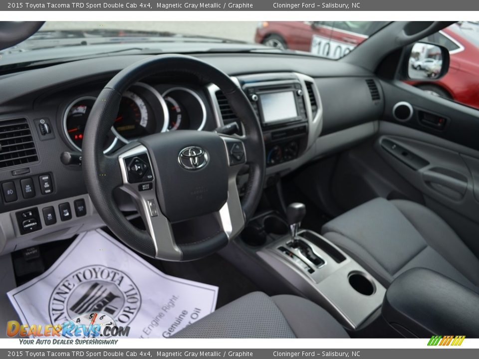 2015 Toyota Tacoma TRD Sport Double Cab 4x4 Magnetic Gray Metallic / Graphite Photo #12