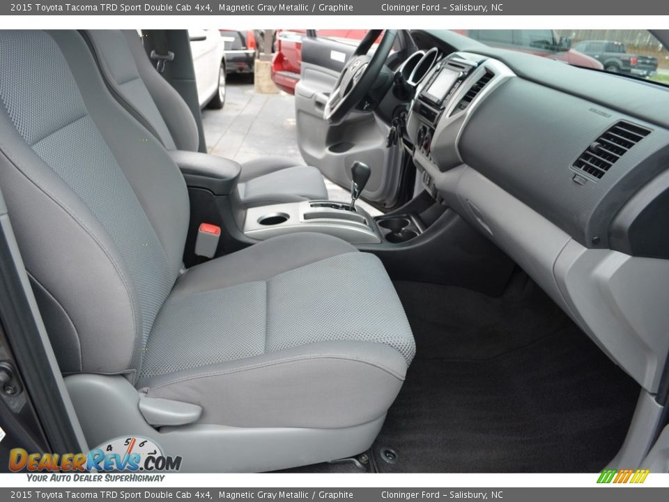 2015 Toyota Tacoma TRD Sport Double Cab 4x4 Magnetic Gray Metallic / Graphite Photo #16