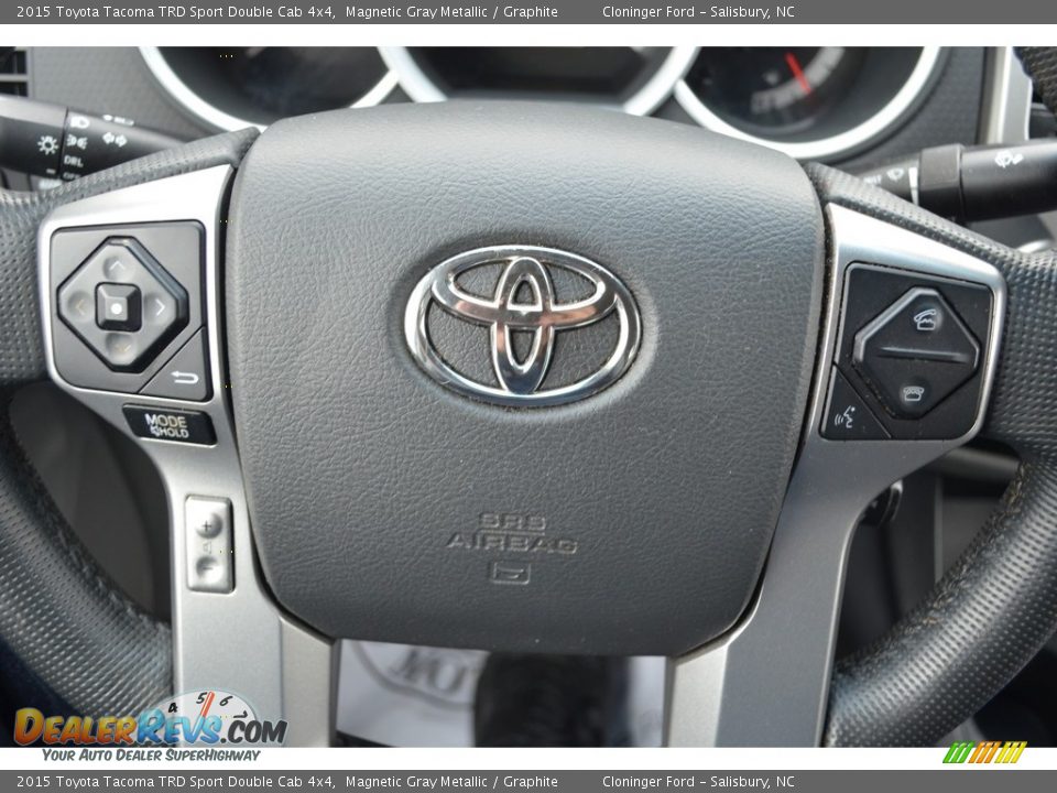 2015 Toyota Tacoma TRD Sport Double Cab 4x4 Magnetic Gray Metallic / Graphite Photo #24