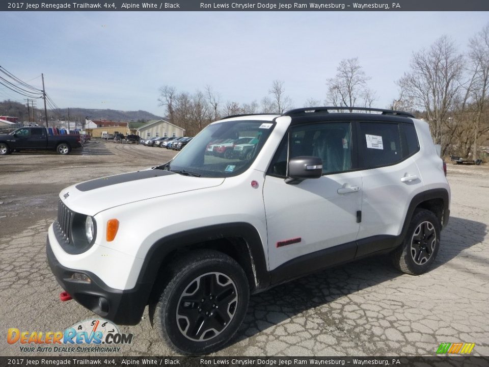 2017 Jeep Renegade Trailhawk 4x4 Alpine White / Black Photo #1