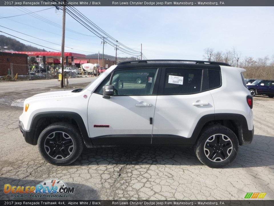 2017 Jeep Renegade Trailhawk 4x4 Alpine White / Black Photo #2