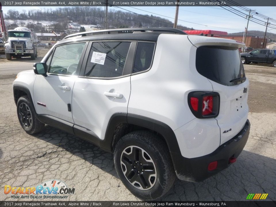 2017 Jeep Renegade Trailhawk 4x4 Alpine White / Black Photo #3