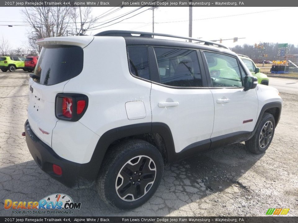2017 Jeep Renegade Trailhawk 4x4 Alpine White / Black Photo #5