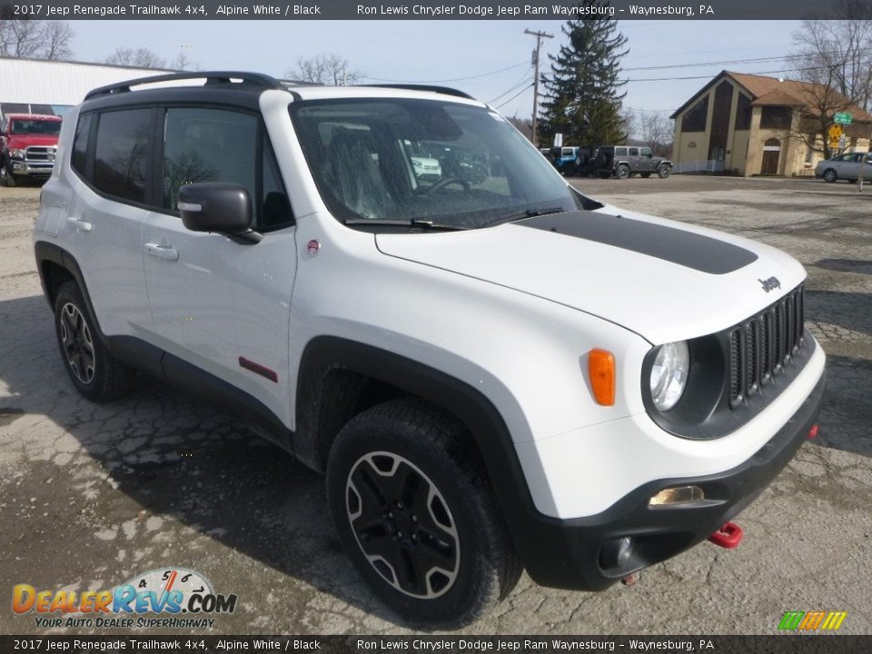 2017 Jeep Renegade Trailhawk 4x4 Alpine White / Black Photo #7