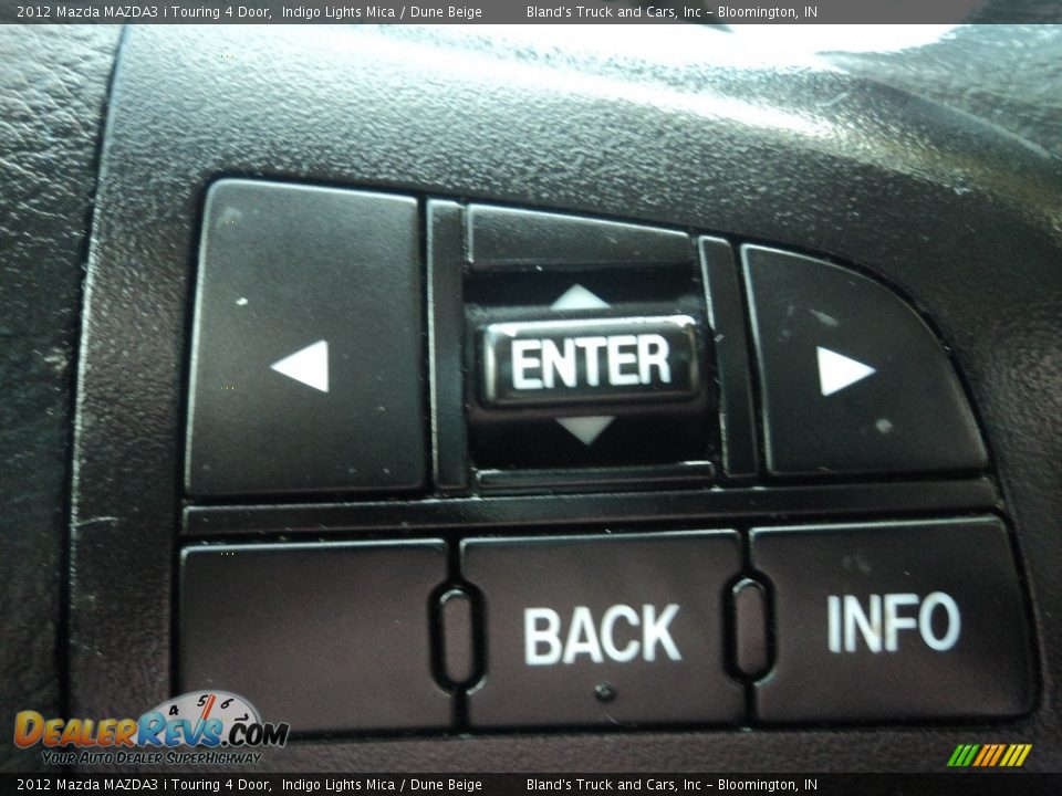 2012 Mazda MAZDA3 i Touring 4 Door Indigo Lights Mica / Dune Beige Photo #14
