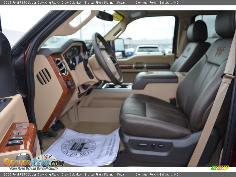 2015 Ford F250 Super Duty King Ranch Crew Cab 4x4 Bronze Fire / Platinum Pecan Photo #10