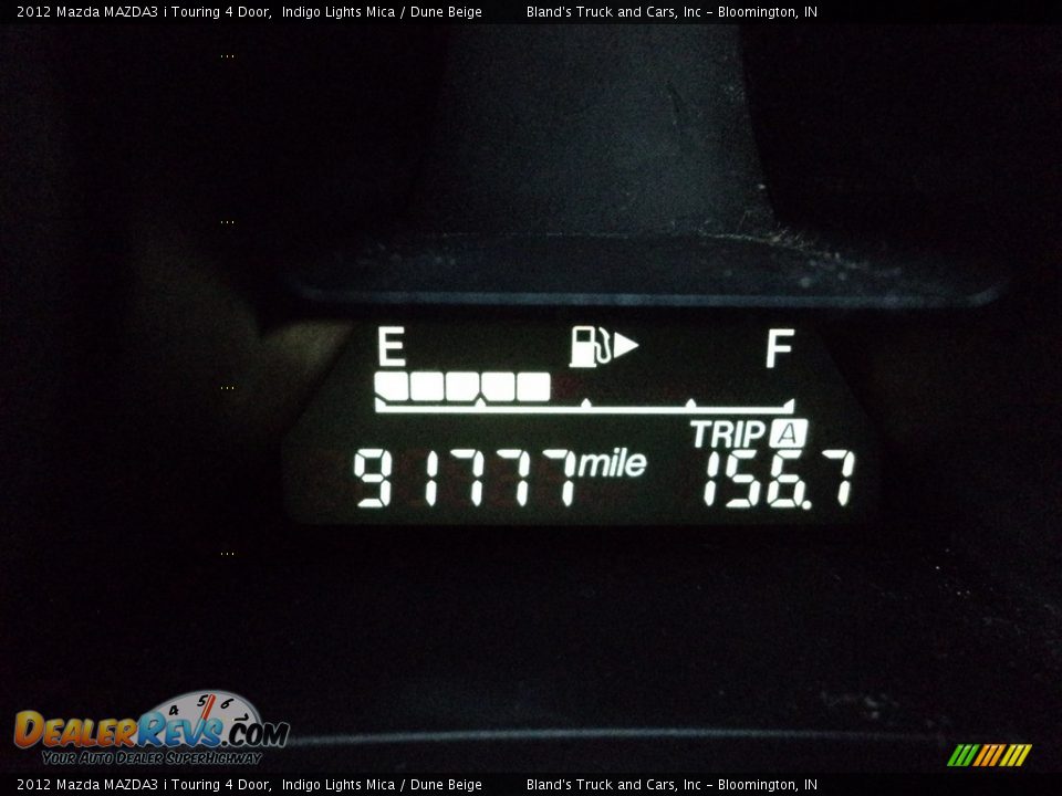 2012 Mazda MAZDA3 i Touring 4 Door Indigo Lights Mica / Dune Beige Photo #18