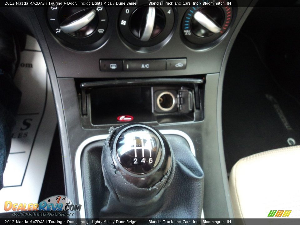 2012 Mazda MAZDA3 i Touring 4 Door Indigo Lights Mica / Dune Beige Photo #23