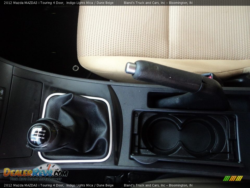 2012 Mazda MAZDA3 i Touring 4 Door Indigo Lights Mica / Dune Beige Photo #24
