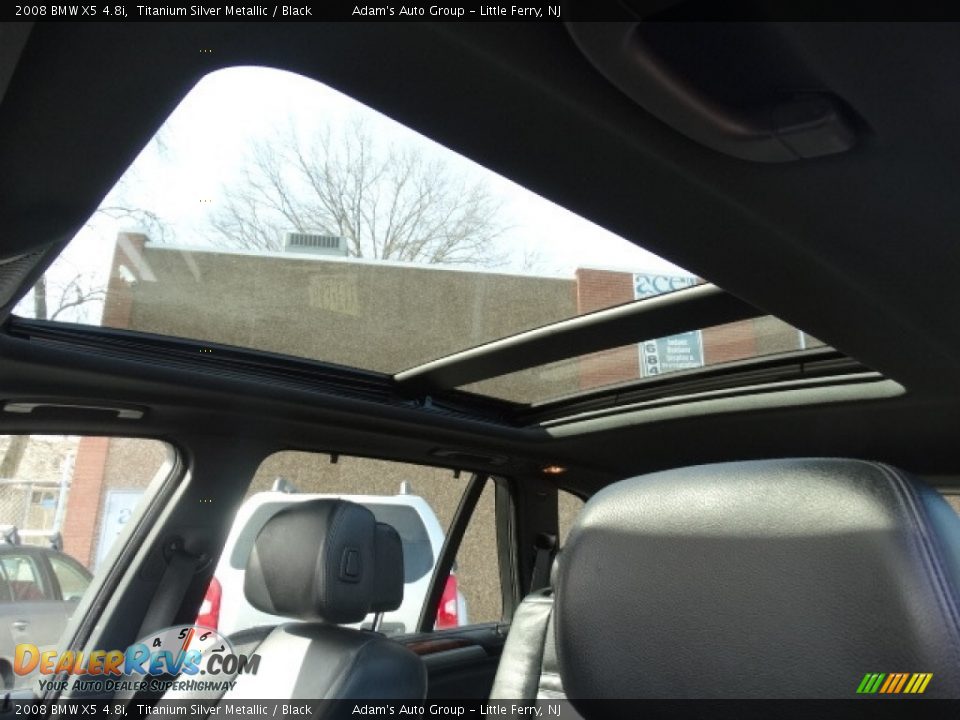 2008 BMW X5 4.8i Titanium Silver Metallic / Black Photo #13