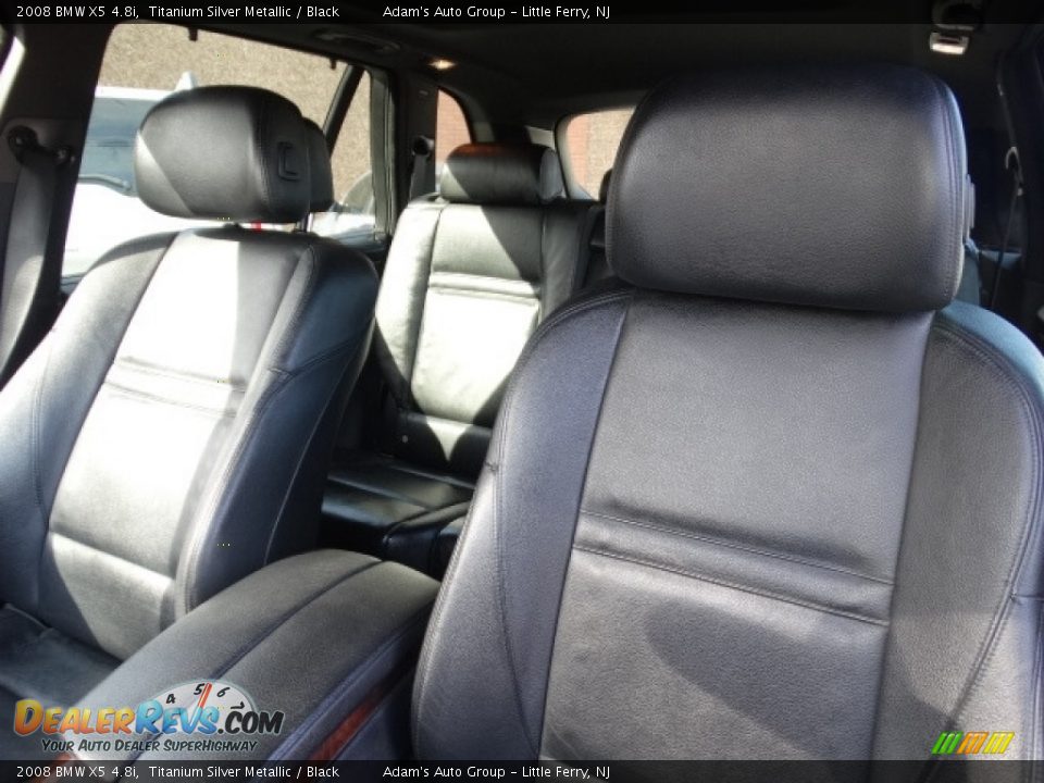 2008 BMW X5 4.8i Titanium Silver Metallic / Black Photo #15