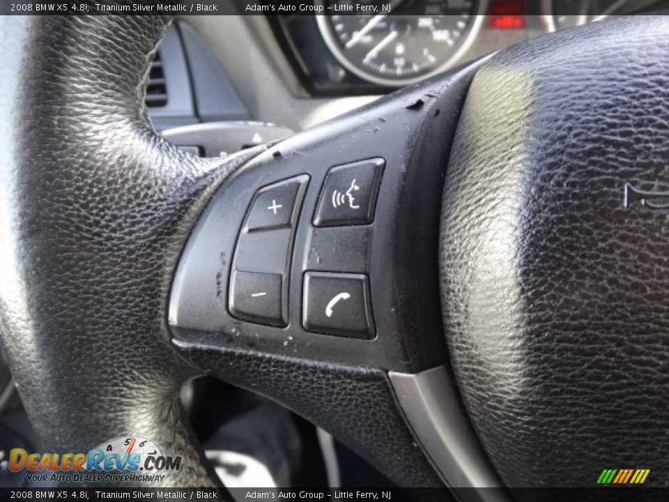 2008 BMW X5 4.8i Titanium Silver Metallic / Black Photo #18