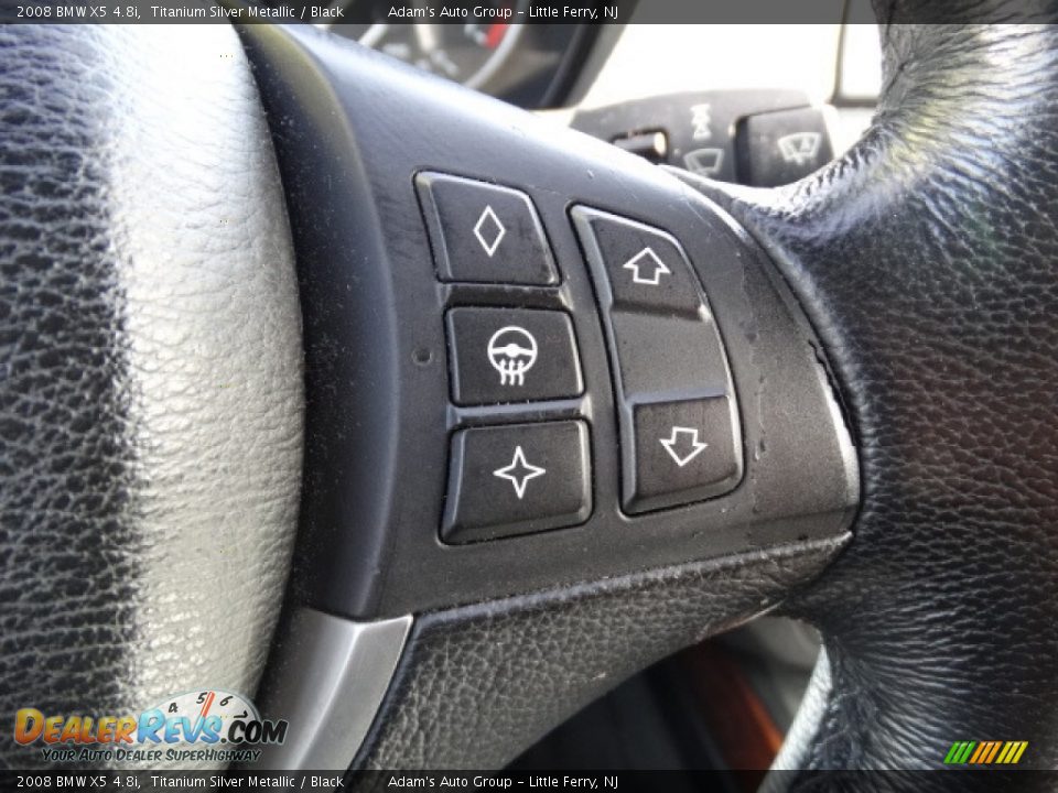 2008 BMW X5 4.8i Titanium Silver Metallic / Black Photo #19