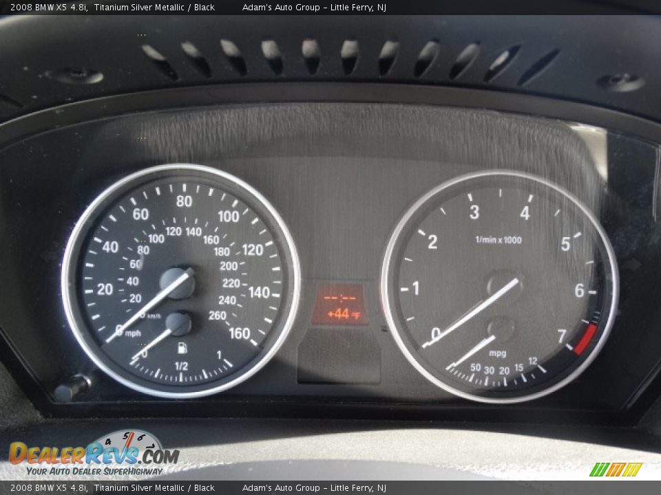 2008 BMW X5 4.8i Titanium Silver Metallic / Black Photo #21