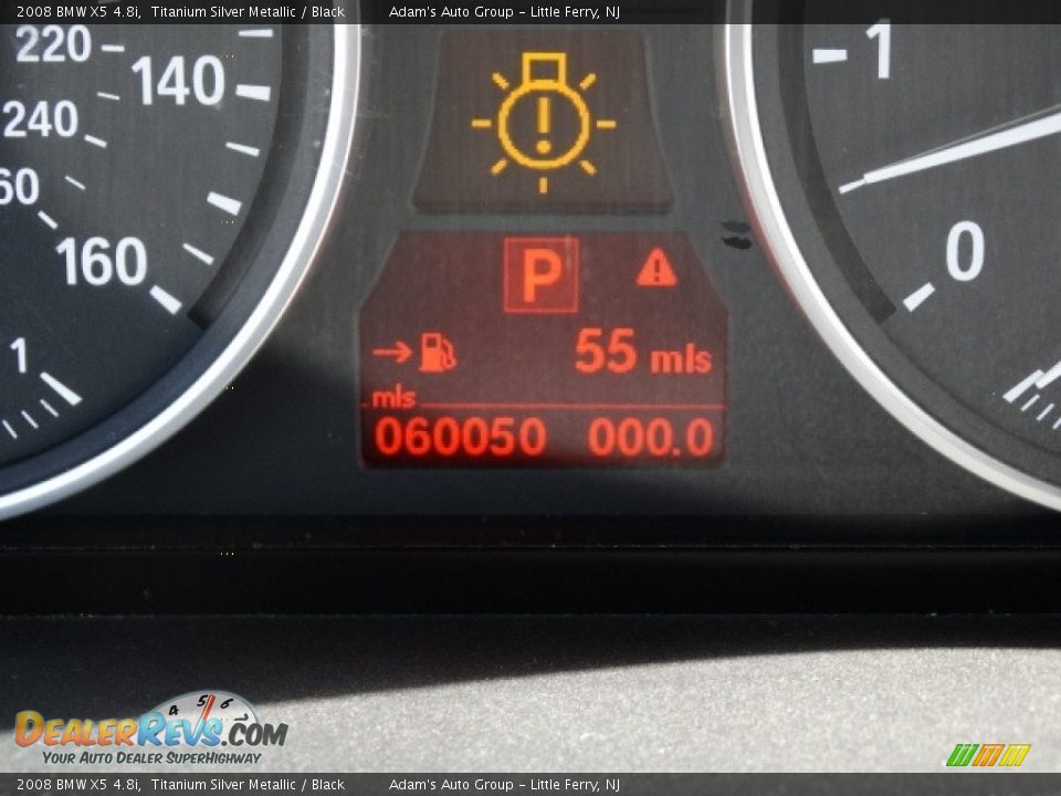 2008 BMW X5 4.8i Titanium Silver Metallic / Black Photo #22
