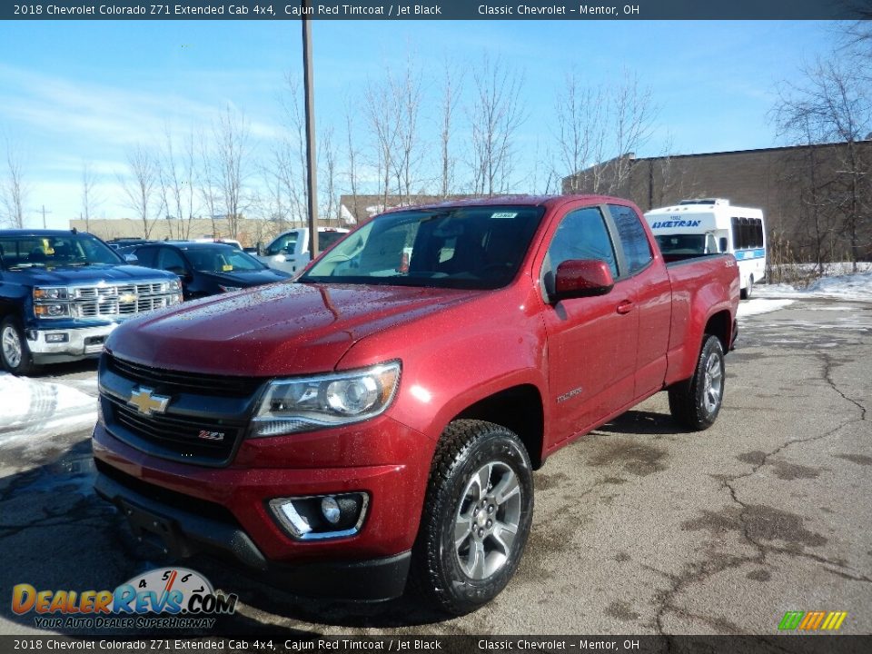 2018 Chevrolet Colorado Z71 Extended Cab 4x4 Cajun Red Tintcoat / Jet Black Photo #1