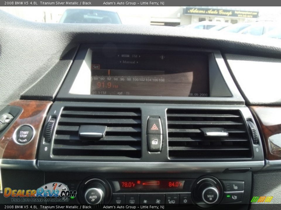 2008 BMW X5 4.8i Titanium Silver Metallic / Black Photo #28