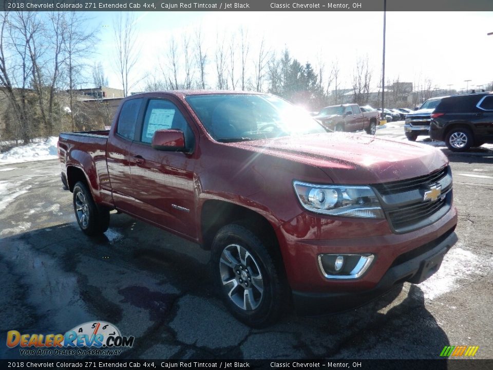 2018 Chevrolet Colorado Z71 Extended Cab 4x4 Cajun Red Tintcoat / Jet Black Photo #3