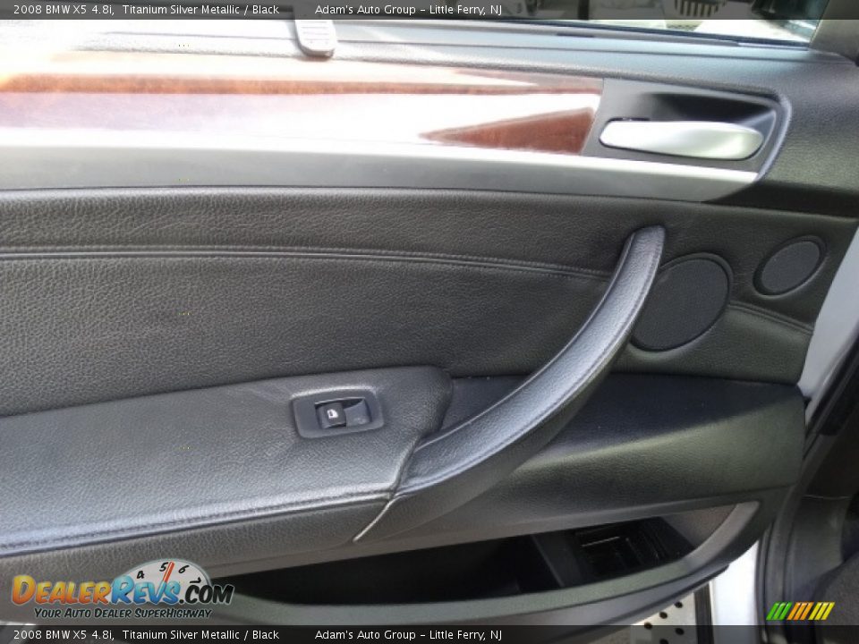 2008 BMW X5 4.8i Titanium Silver Metallic / Black Photo #32