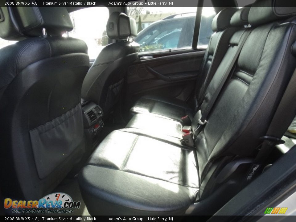 2008 BMW X5 4.8i Titanium Silver Metallic / Black Photo #33