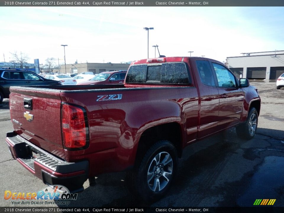 2018 Chevrolet Colorado Z71 Extended Cab 4x4 Cajun Red Tintcoat / Jet Black Photo #4