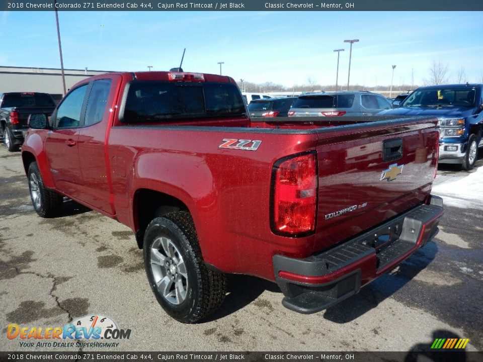 2018 Chevrolet Colorado Z71 Extended Cab 4x4 Cajun Red Tintcoat / Jet Black Photo #5