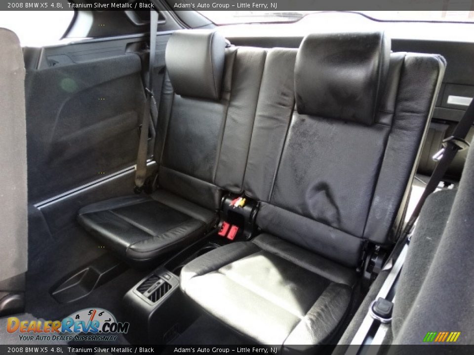 2008 BMW X5 4.8i Titanium Silver Metallic / Black Photo #35