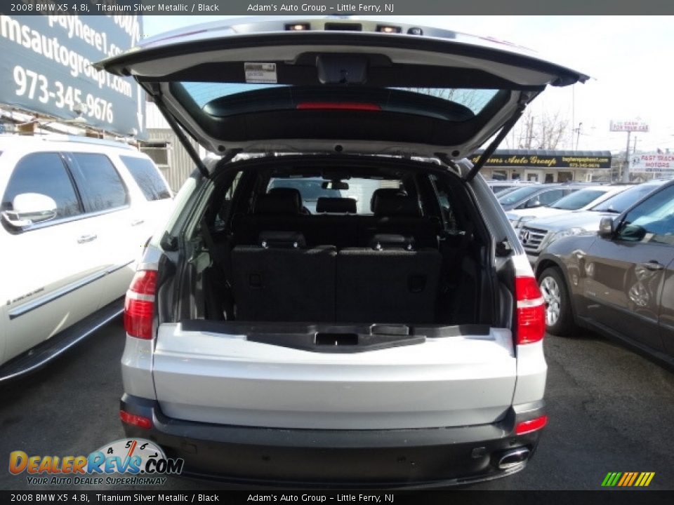 2008 BMW X5 4.8i Titanium Silver Metallic / Black Photo #36