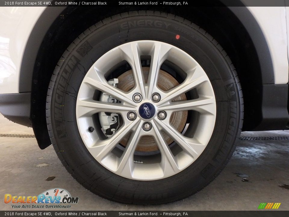 2018 Ford Escape SE 4WD Oxford White / Charcoal Black Photo #5