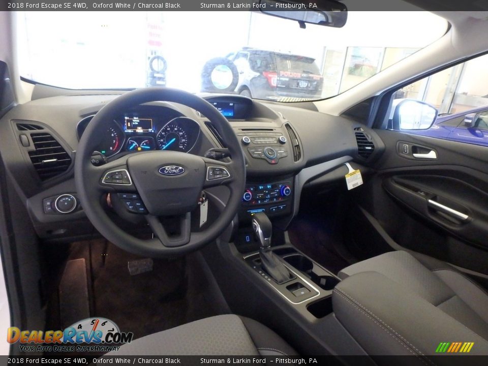 2018 Ford Escape SE 4WD Oxford White / Charcoal Black Photo #8