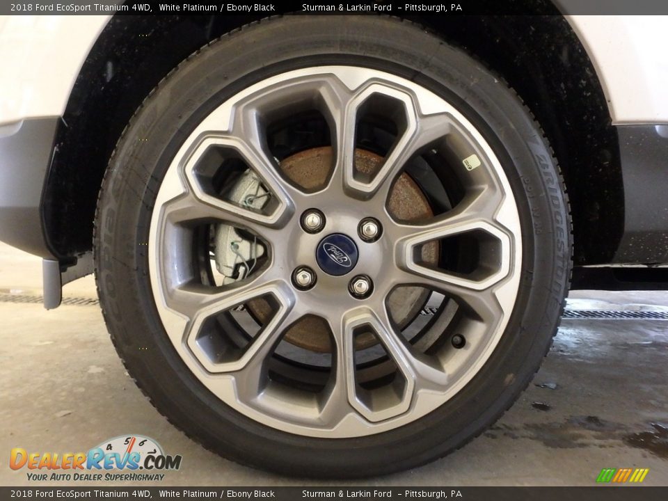 2018 Ford EcoSport Titanium 4WD White Platinum / Ebony Black Photo #5
