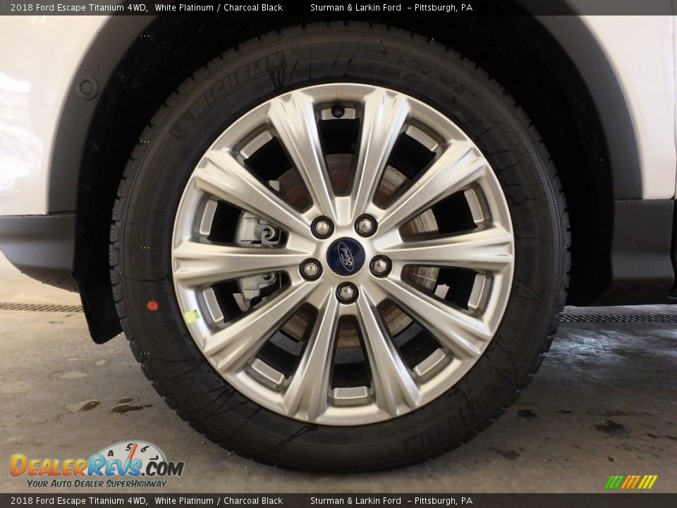 2018 Ford Escape Titanium 4WD White Platinum / Charcoal Black Photo #5