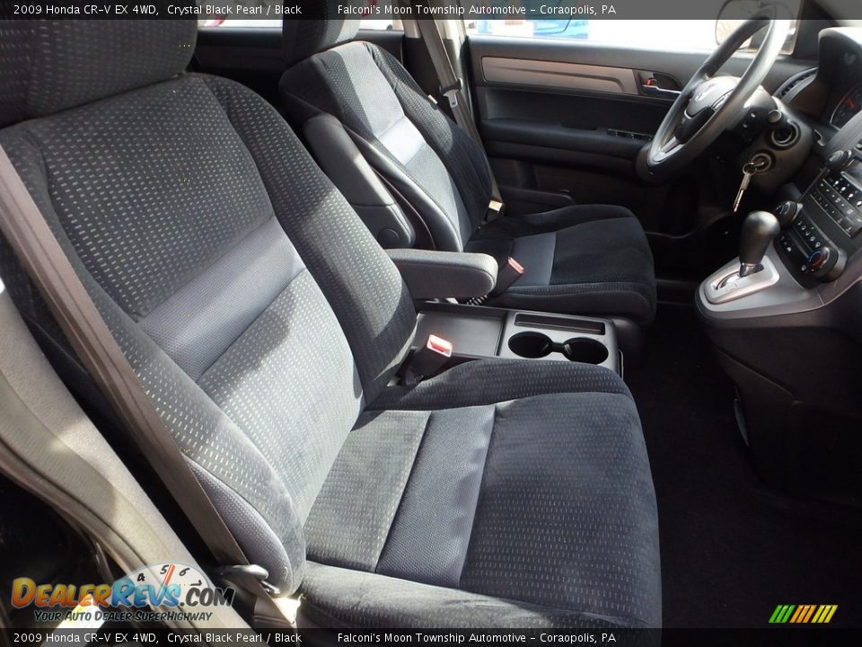 2009 Honda CR-V EX 4WD Crystal Black Pearl / Black Photo #11