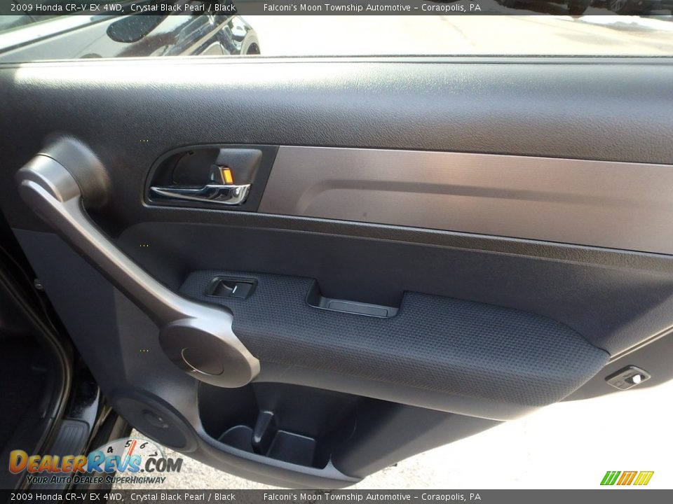 2009 Honda CR-V EX 4WD Crystal Black Pearl / Black Photo #15